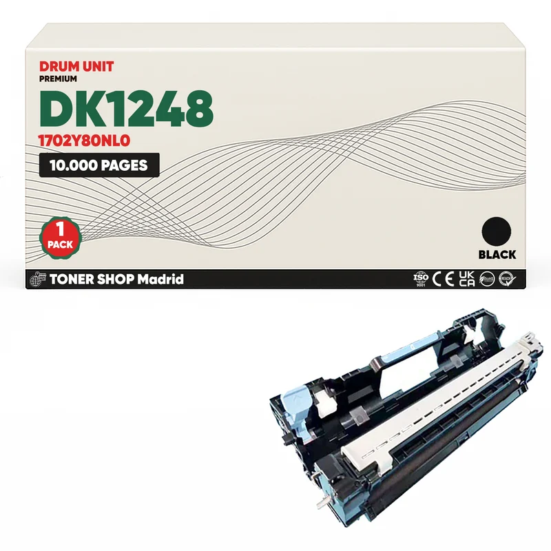 BDink Cartucho Tóner Compatible Kyocera DK1248 Negro (Drum)