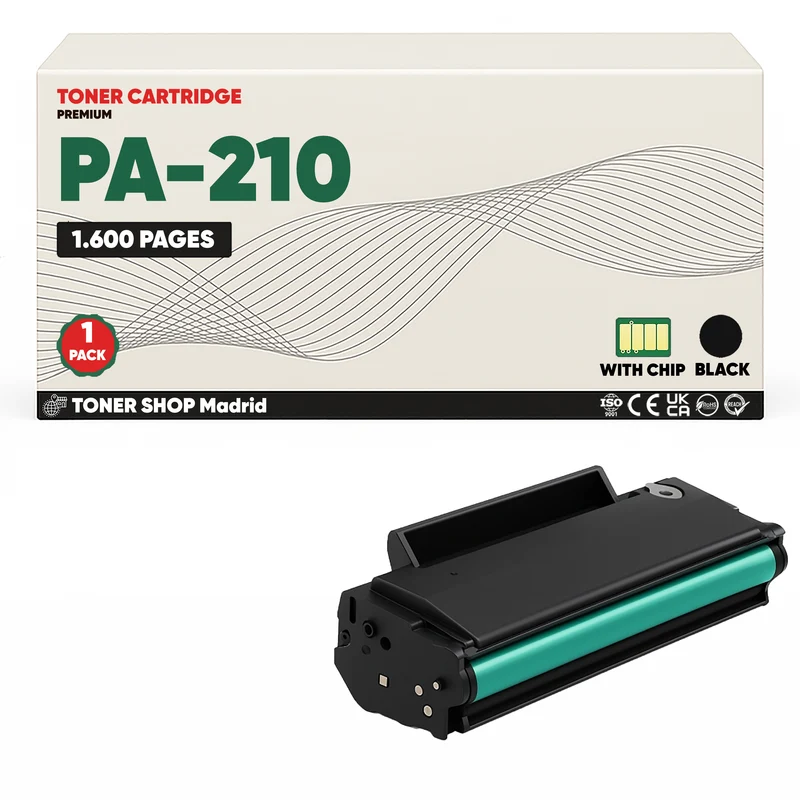 BDink Cartucho Tóner Compatible Pantum PA210 Negro
