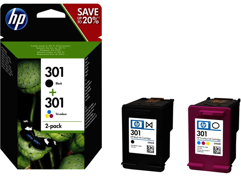Pack cartuchos HP 301