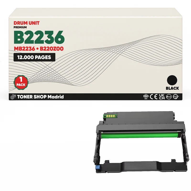 BDink Tambor Imagen Compatible Lexmark B2236 Negro (Drum)