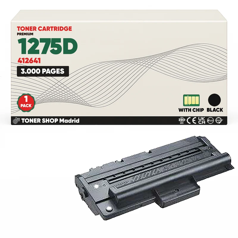 BDink Tóner Compatible Ricoh Type 1275D Negro 412641