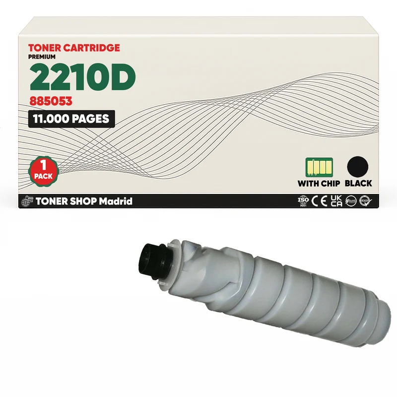 BDink Tóner Compatible Ricoh Type 2210D Negro 885053