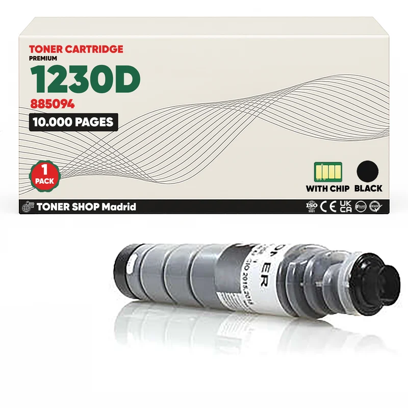 BDink Tóner Compatible Ricoh Type 1230D Negro 885094