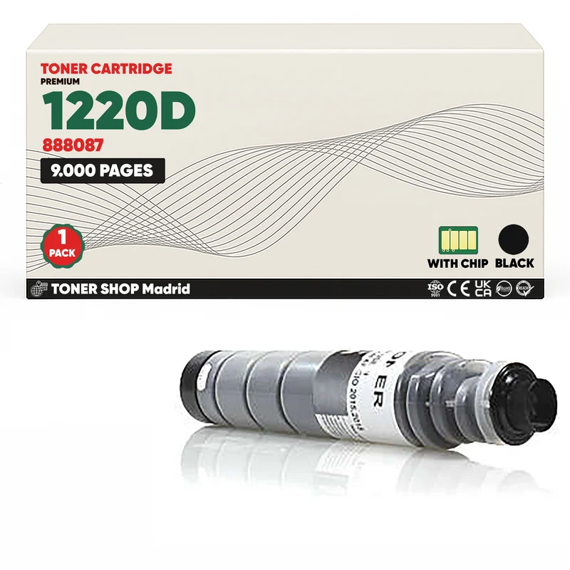 BDink Tóner Compatible Ricoh Type 1220D Negro 888087