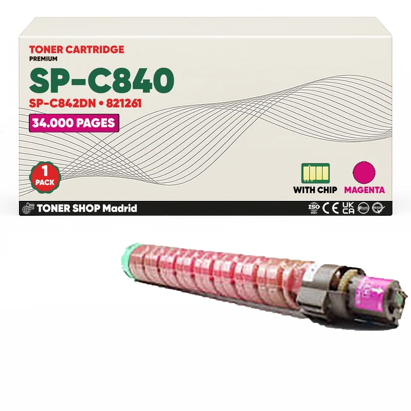 BDink Tóner Compatible Ricoh SP-C840/SP-C842DN Magenta 821261