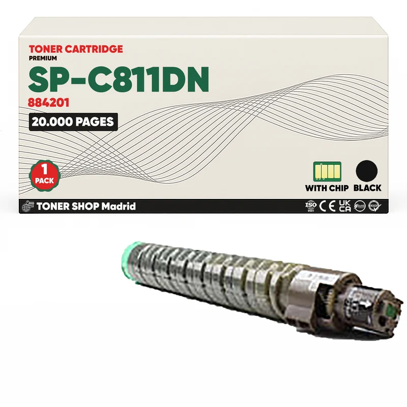 BDink Tóner Compatible Ricoh SP-C811DN (Pack 4 CMYK) 884201-884204