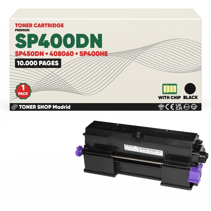 BDink Cartucho/s Tóner Compatible/s Ricoh SP400DN/SP450DN Negro