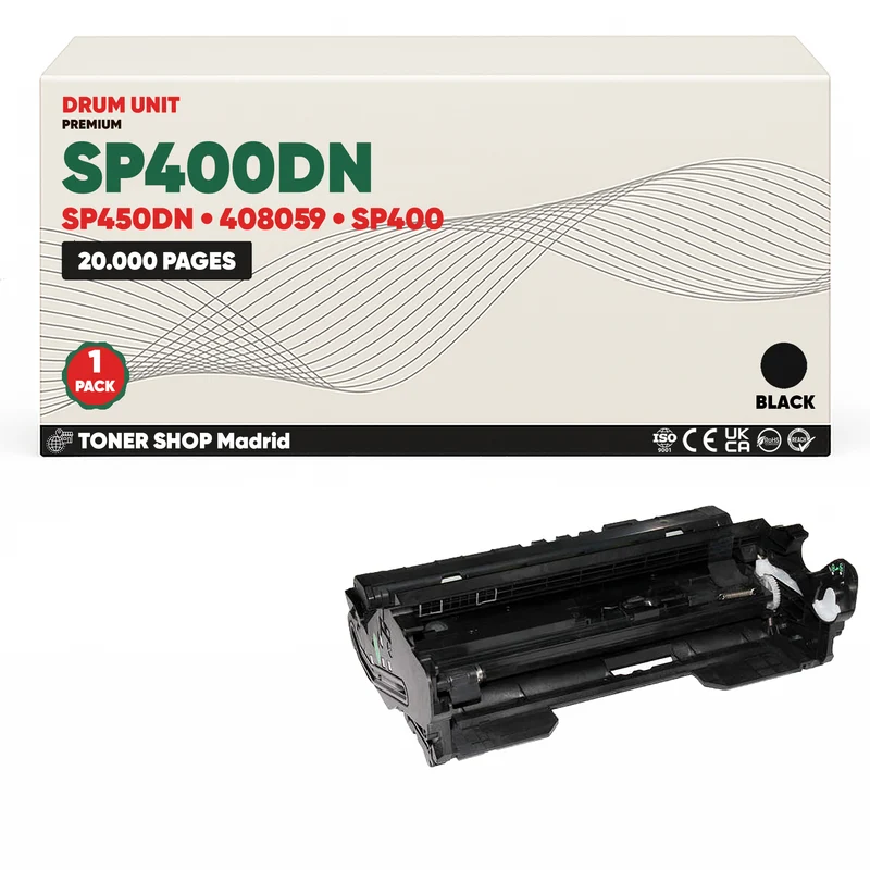 BDink Tambor de Imagen Compatible Ricoh SP400DN/SP450DN (Drum)