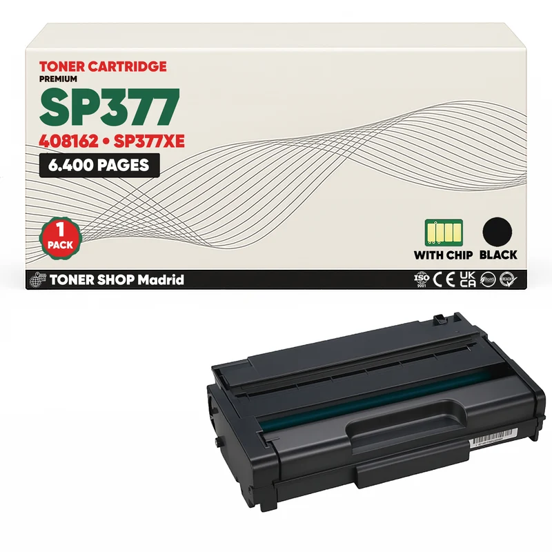 BDink Cartucho/s Tóner Compatible/s Ricoh SP377 Negro