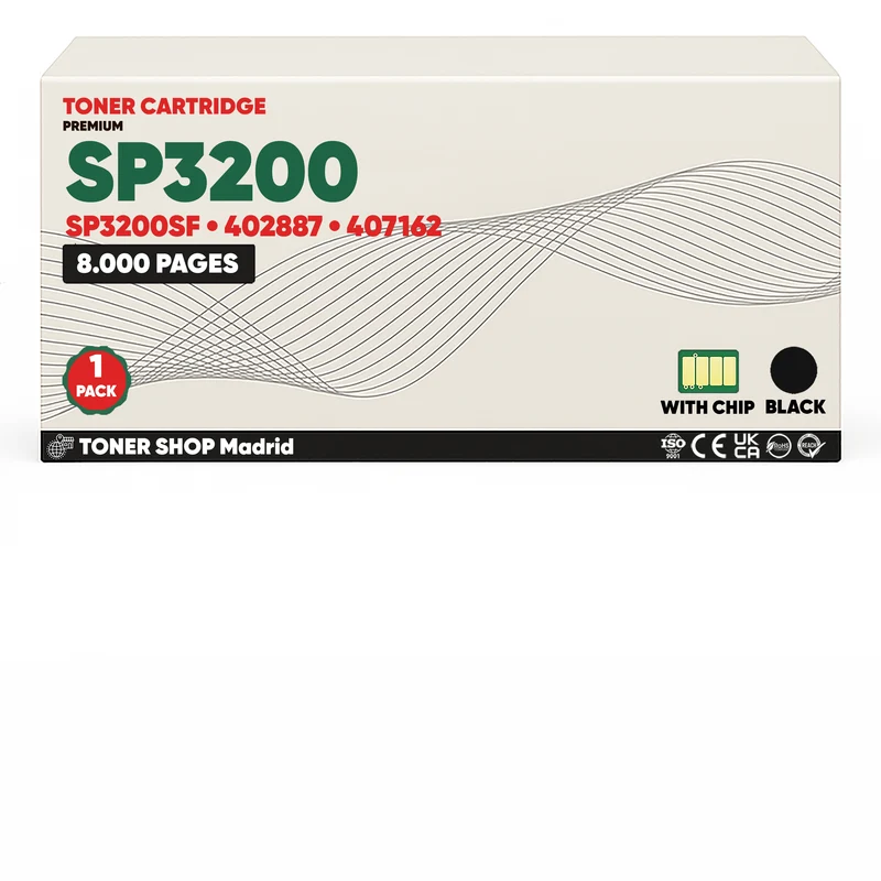 BDink Cartucho/s Tóner Compatible/s Ricoh SP3200/SP3200SF Negro