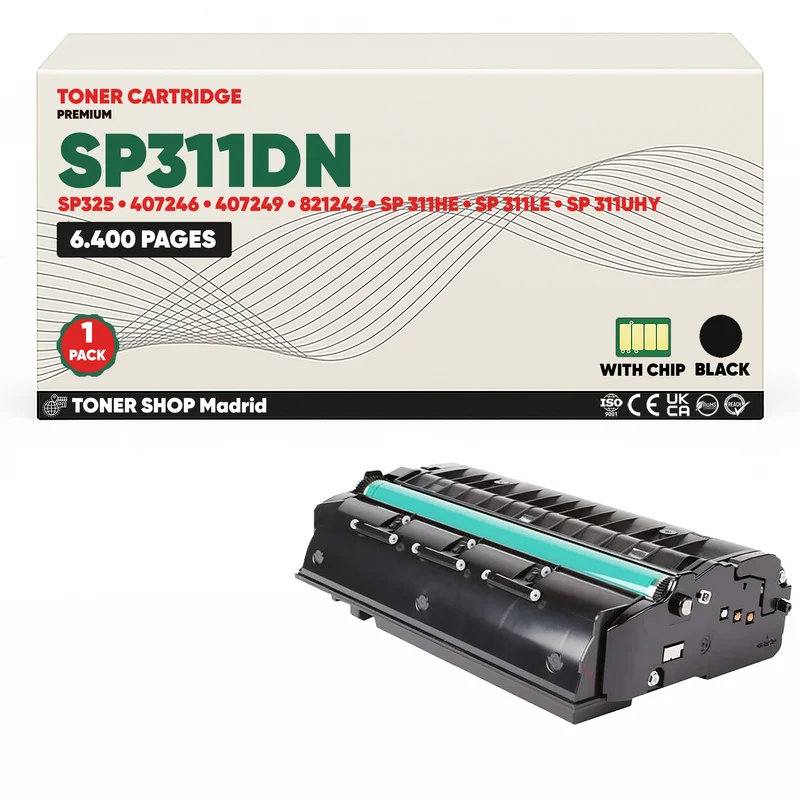BDink Cartucho/s Tóner Compatible/s Ricoh SP311DN/SP325 Negro