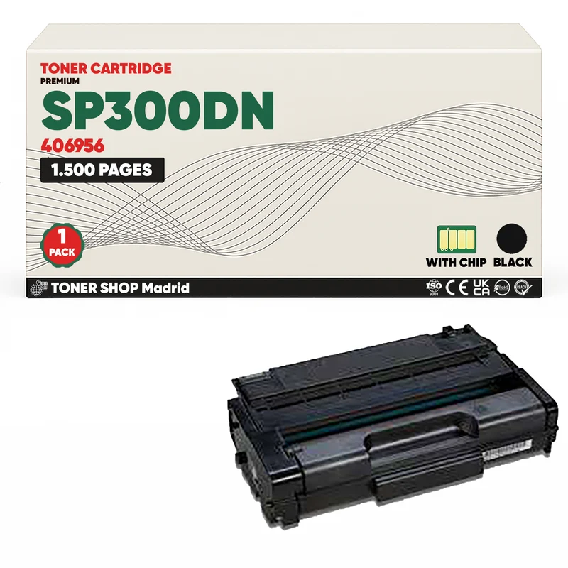 BDink Cartucho/s Tóner Compatible/s Ricoh SP300DN Negro