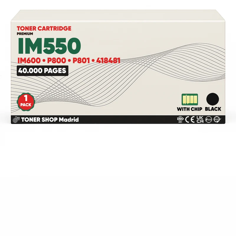 BDink Cartucho/s Tóner Compatible/s Ricoh IM550/IM600 Negro