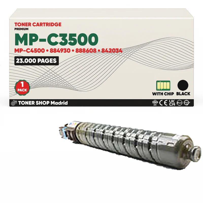 BDink Cartucho/s Tóner Compatible/s Ricoh MP-C3500/MP-C4500 Negro Amarillo (Pack 2)