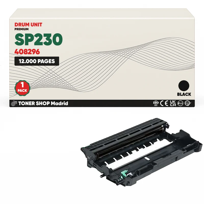 BDink Tambor de Imagen Compatible Ricoh SP230 Negro (Drum)