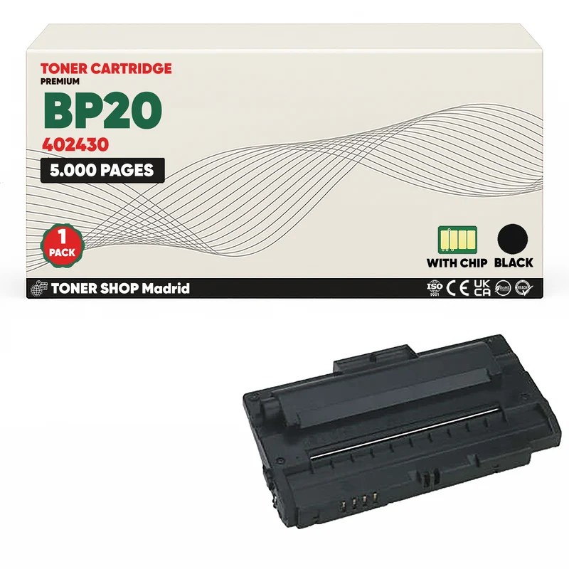 BDink Cartucho Tóner Compatible Ricoh BP20 Negro