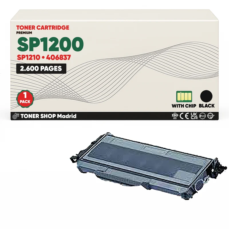 BDink Cartucho Tóner Compatible Ricoh SP1200/SP1210 Negro
