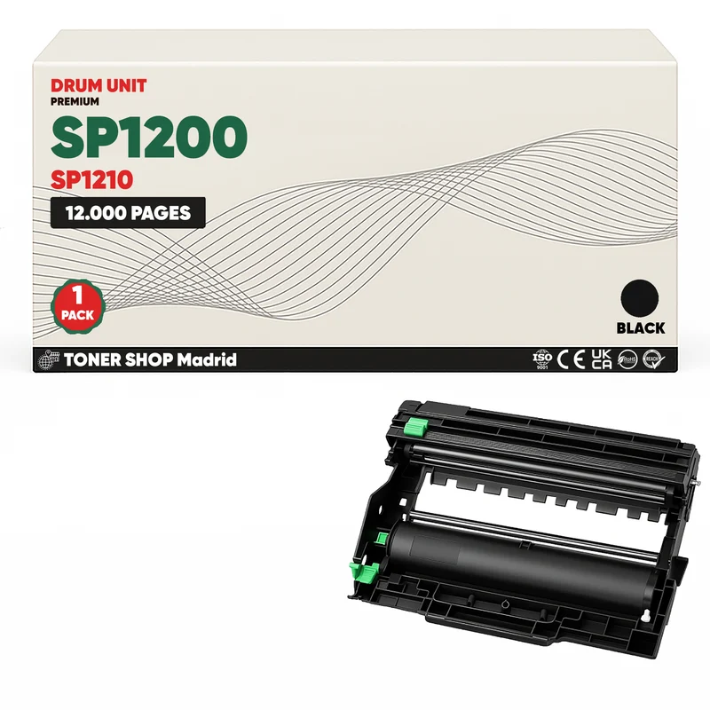 BDink Tambor de Imagen Compatible Ricoh SP1200/SP1210 Negro (Drum)