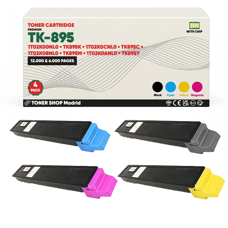 BDink Tóner Compatible Kyocera TK895 (Pack 4 CMYK)