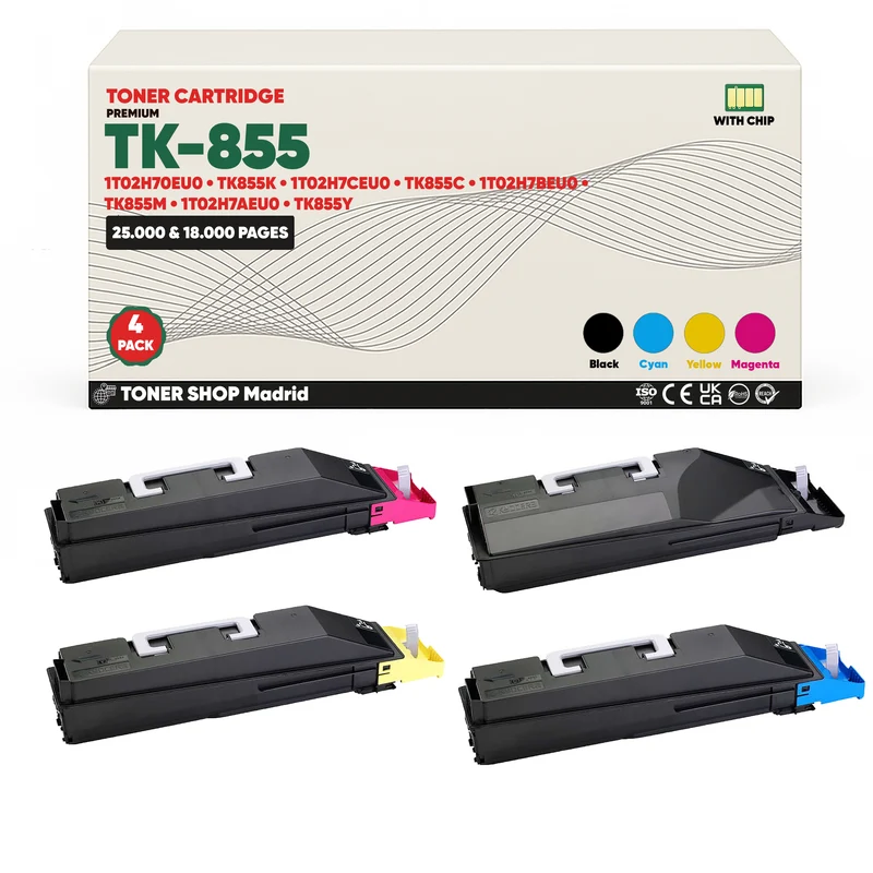 BDink Tóner Compatible Kyocera TK855 (Pack 4 CMYK)