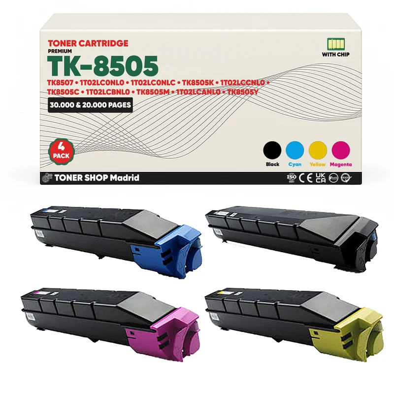 BDink Tóner Compatible Kyocera TK8505/TK8507 (Pack 4 CMYK)
