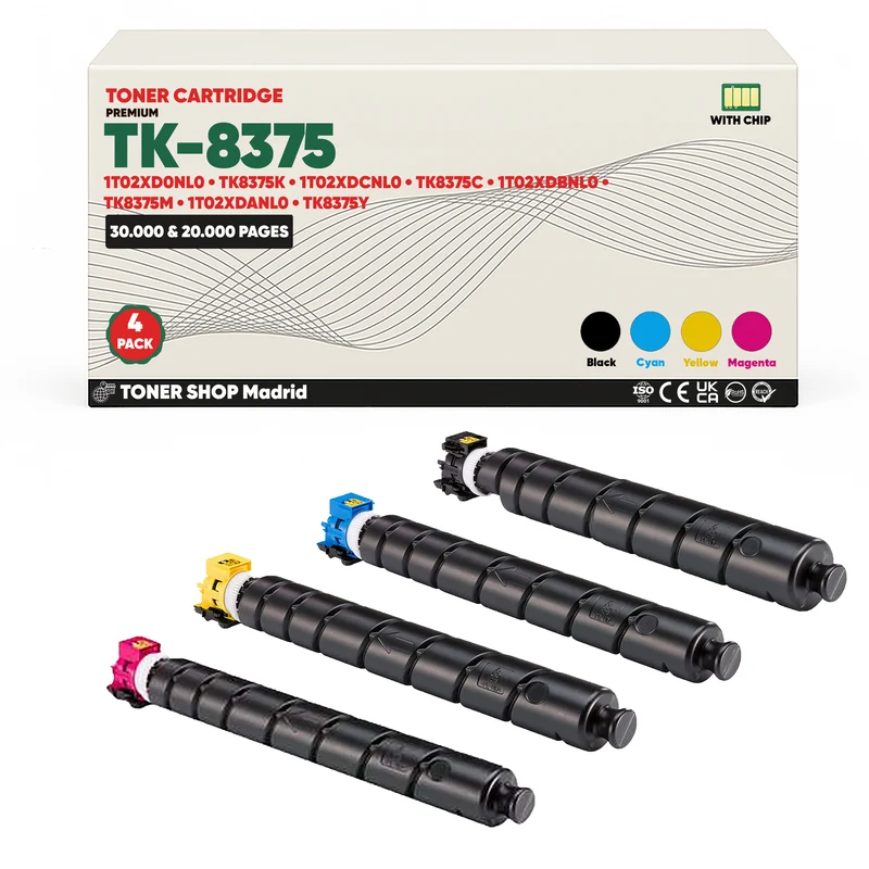 BDink Tóner Compatible Kyocera TK8375 (Pack 4 CMYK)