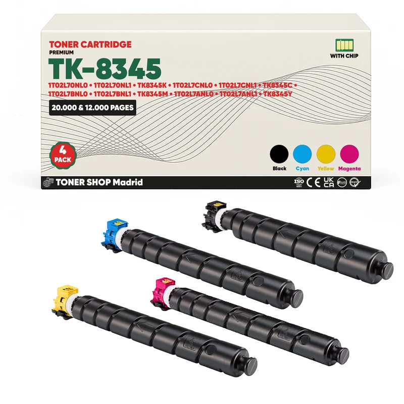 BDink Tóner Compatible Kyocera TK8345 (Pack 4 CMYK)