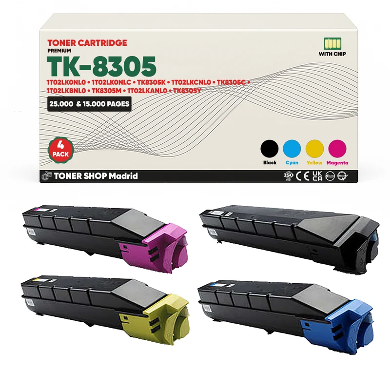 BDink Tóner Compatible Kyocera TK8305 (Pack 4 CMYK)