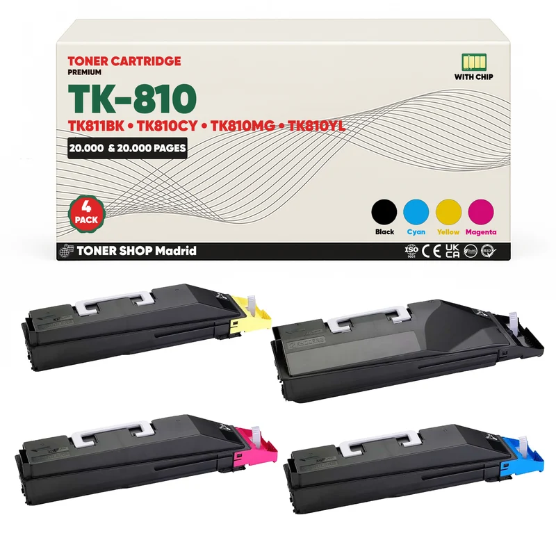 BDink Tóner Compatible Kyocera TK810/TK811 (Pack 4 CMYK)