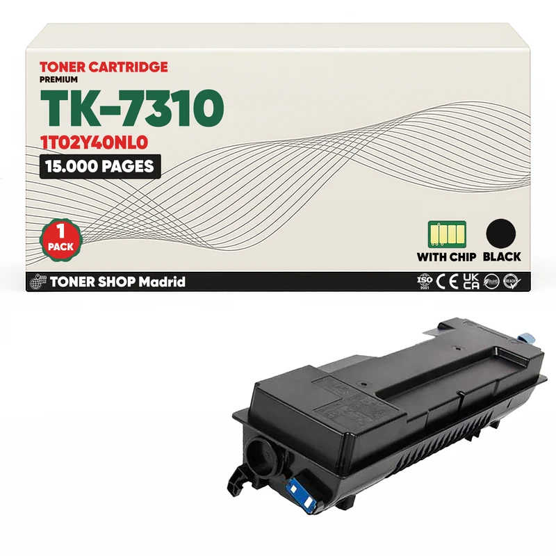 BDink Cartucho Tóner Compatible Kyocera TK7310 Negro