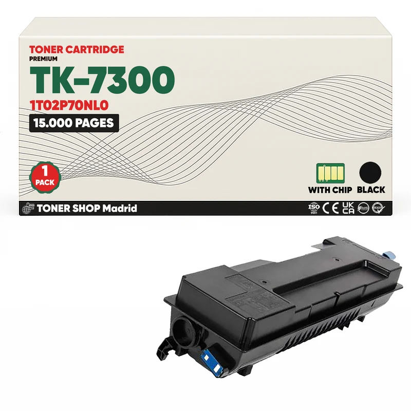 BDink Cartucho Tóner Compatible Kyocera TK7300 Negro