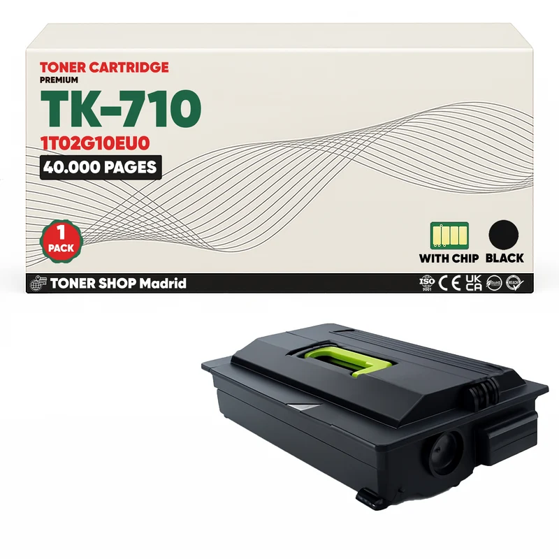 BDink Cartucho Tóner Compatible Kyocera TK710 Negro