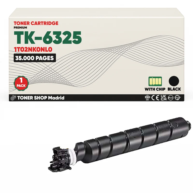 BDink Cartucho Tóner Compatible Kyocera TK6325 Negro