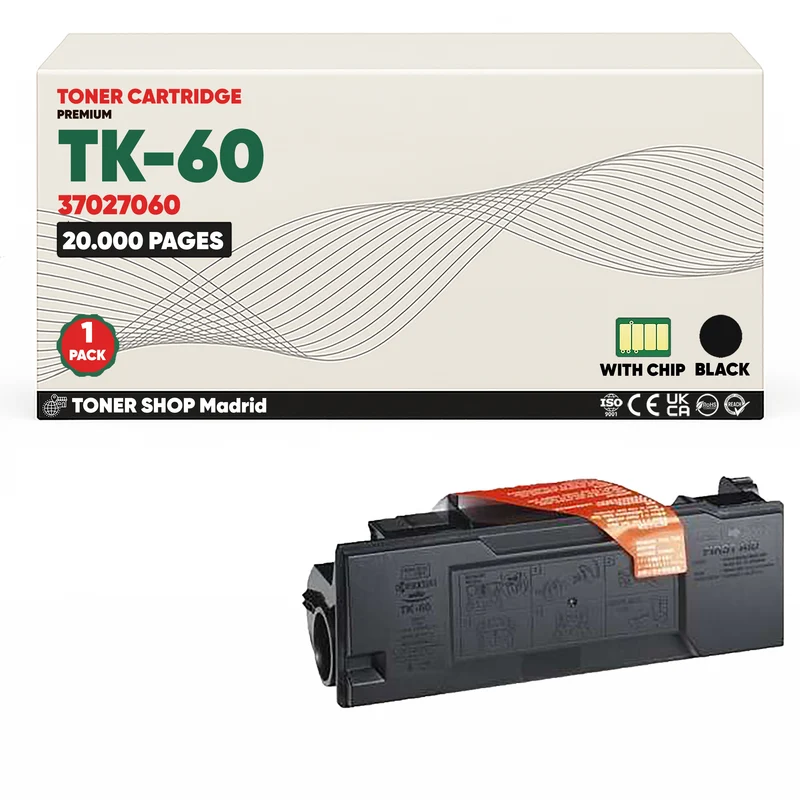 BDink Cartucho Tóner Compatible Kyocera TK60 Negro