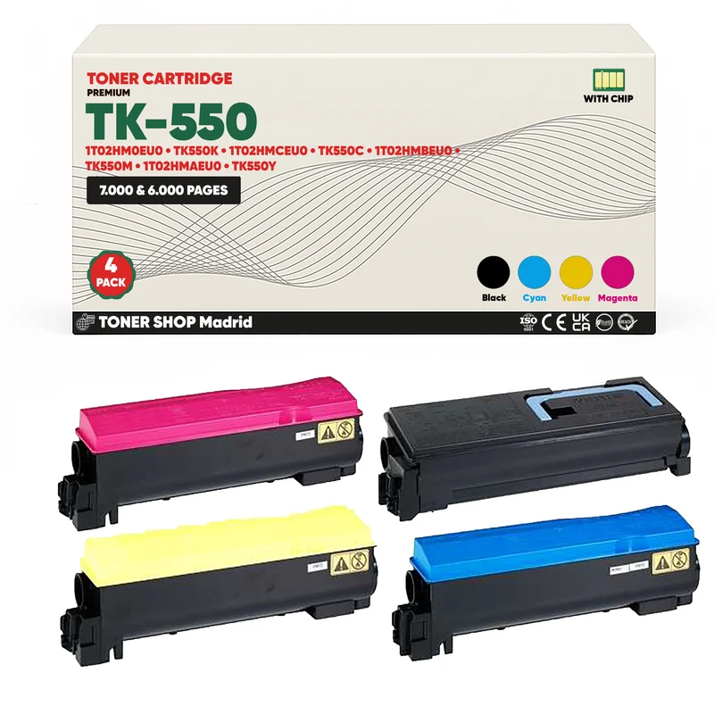 BDink Tóner Compatible Kyocera TK550 (Pack 4 CMYK)