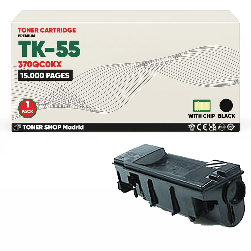 BDink Cartucho Tóner Compatible Kyocera TK55 Negro