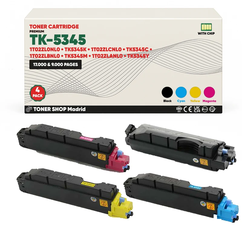 BDink Tóner Compatible Kyocera TK5345 (Pack 4 CMYK)