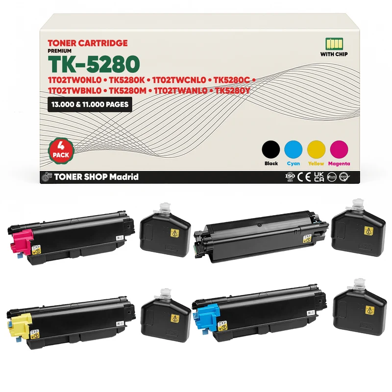 BDink Tóner Compatible Kyocera TK5280 (Pack 4 CMYK)