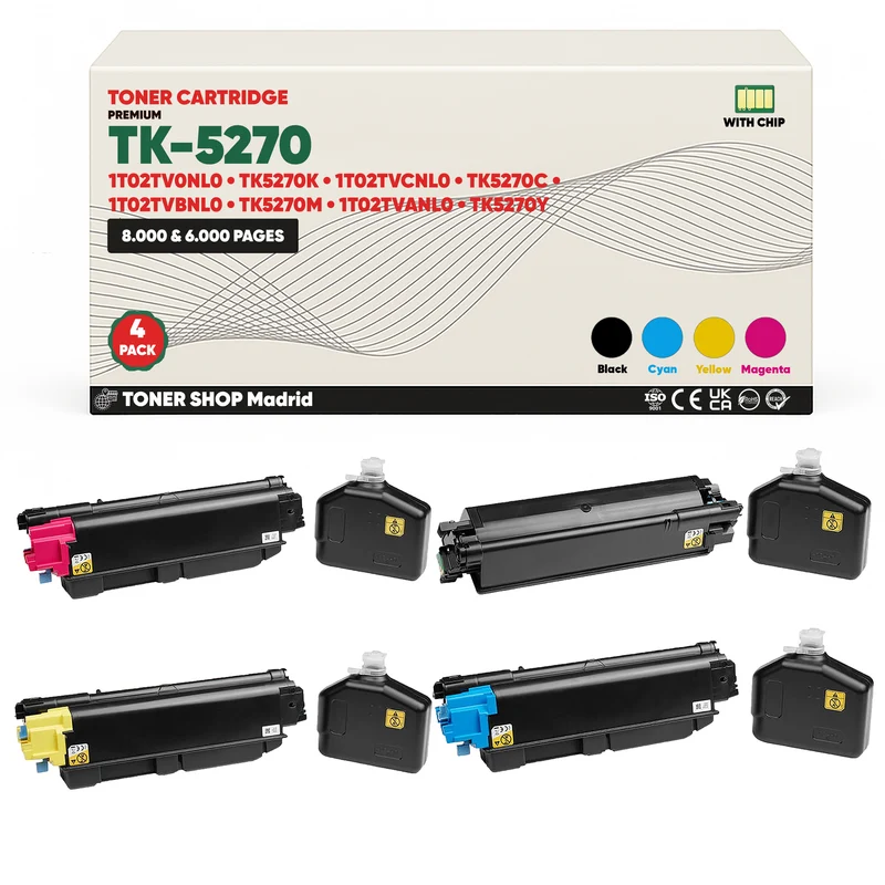 BDink Tóner Compatible Kyocera TK5270 (Pack 4 CMYK)