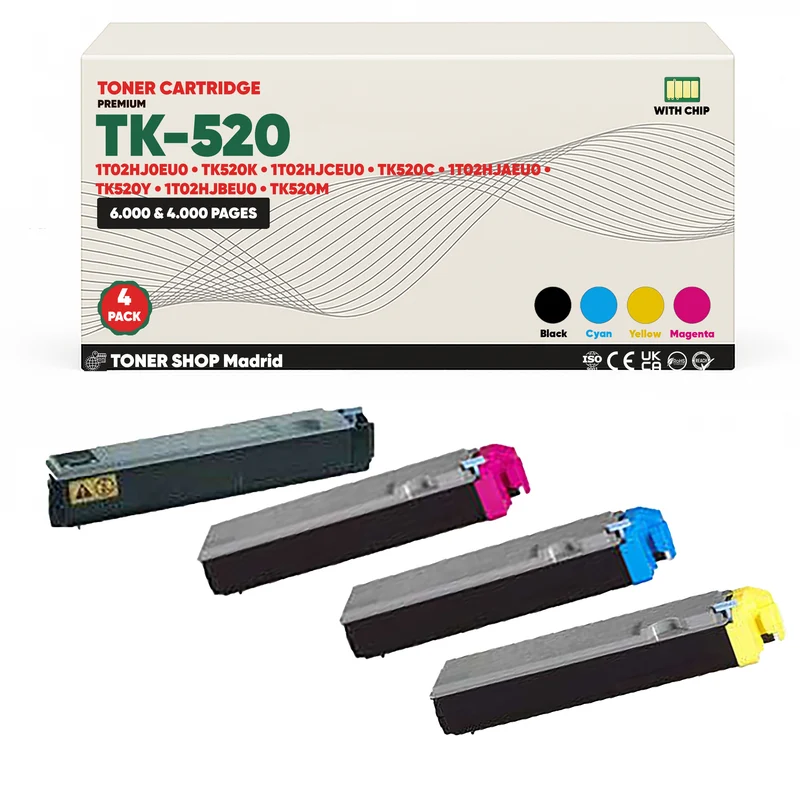 BDink Tóner Compatible Kyocera TK520 (Pack 4 CMYK)