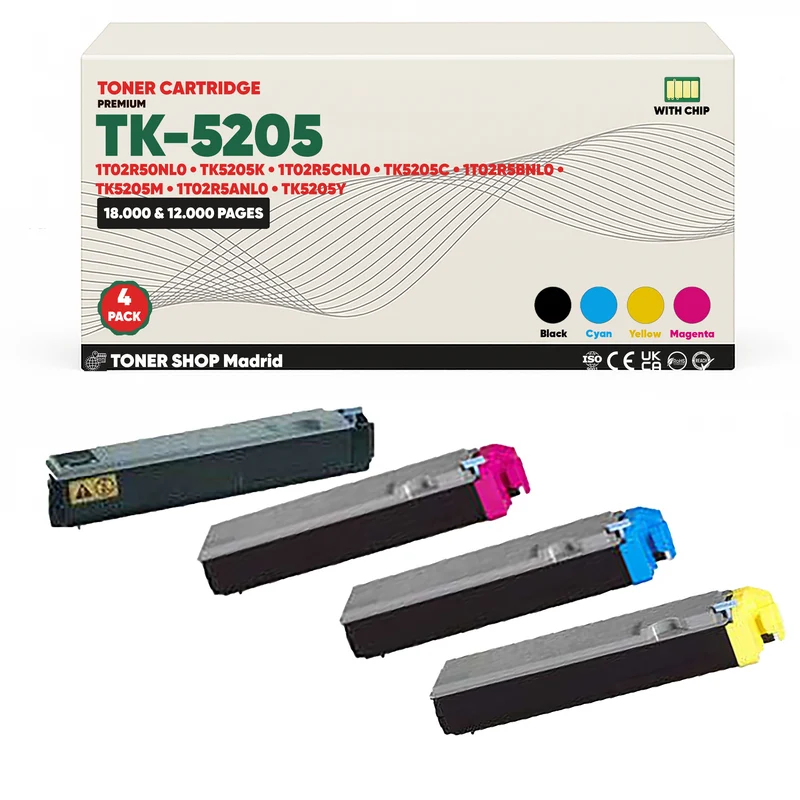BDink Tóner Compatible Kyocera TK5205 (Pack 4 CMYK)