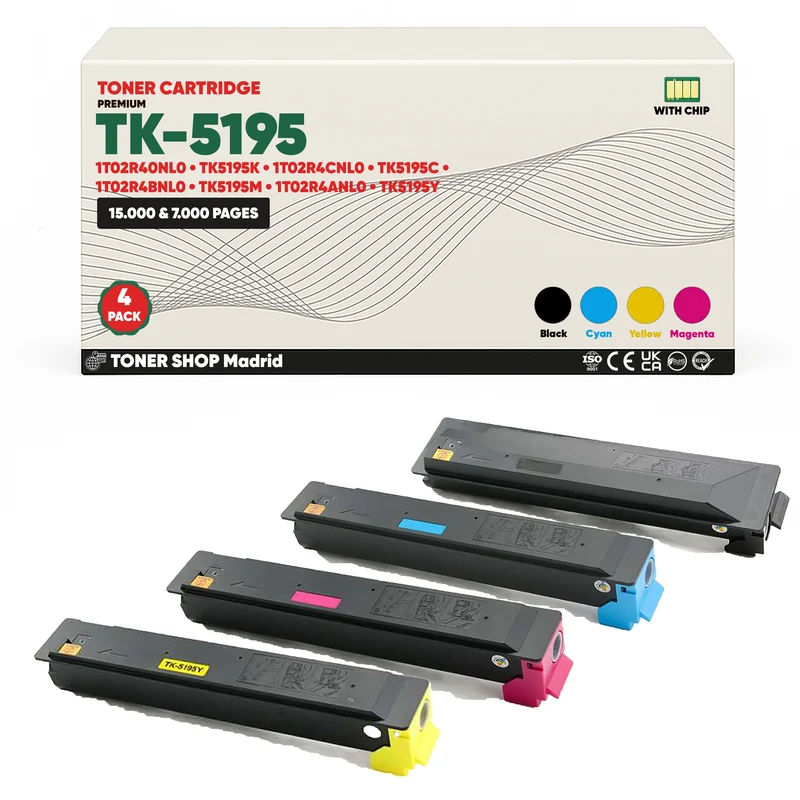 BDink Tóner Compatible Kyocera TK5195 (Pack 4 CMYK)
