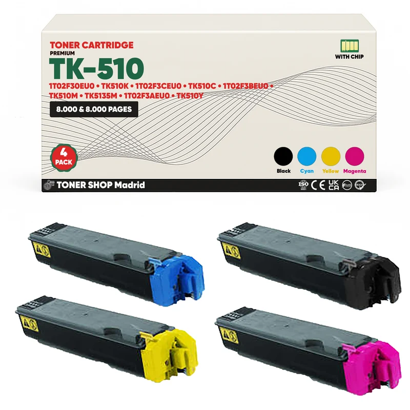 BDink Tóner Compatible Kyocera TK510 (Pack 4 CMYK)