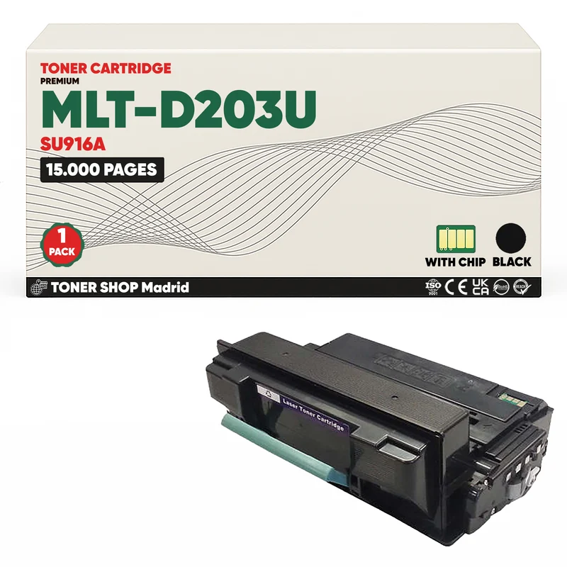 BDink Cartucho de Toner Compatible Samsung MLT-D203U Negro