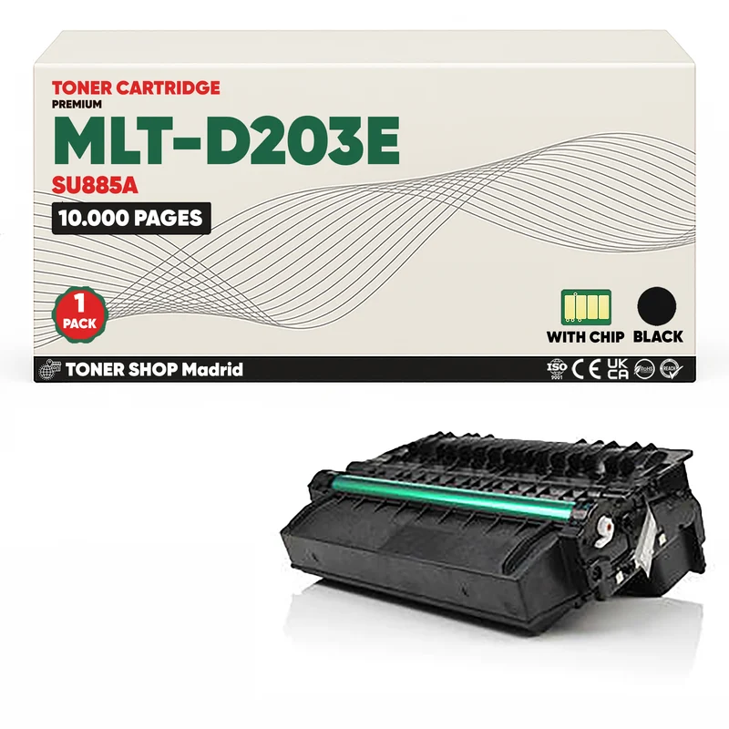 BDink Cartucho de Toner Compatible Samsung MLT-D203E Negro
