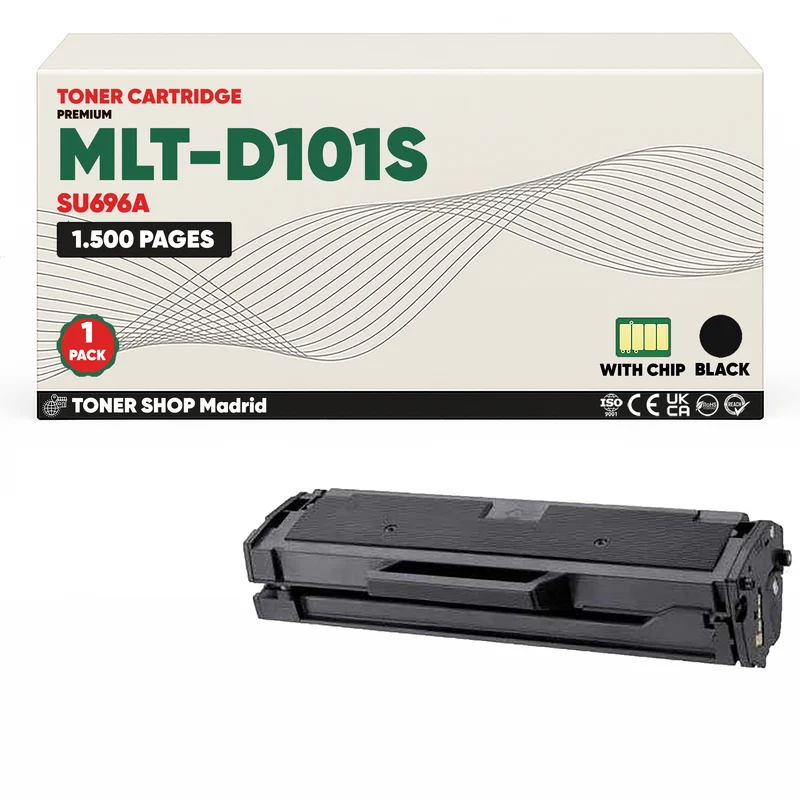 BDink Cartucho de Toner Compatible Samsung MLT-D101S Negro