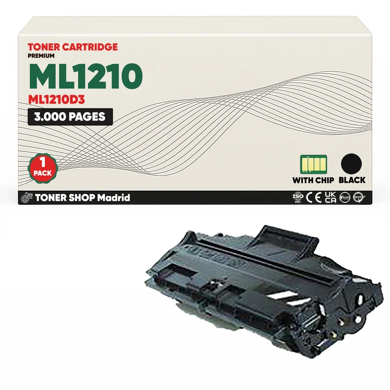 BDink Cartucho de Toner Compatible Samsung ML1210 Negro