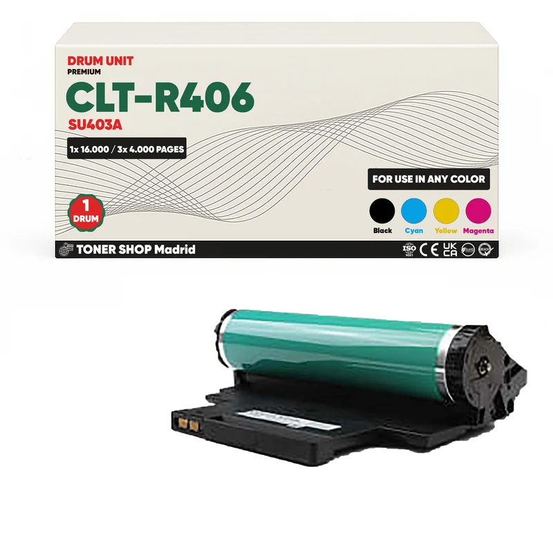 BDink Tambor de Imagen Compatible Samsung CLT-R406 SU403A (Drum) - 4 Colores