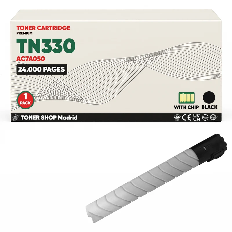 BDink Cartucho de Toner Compatible Konica Minolta TN330 Negro
