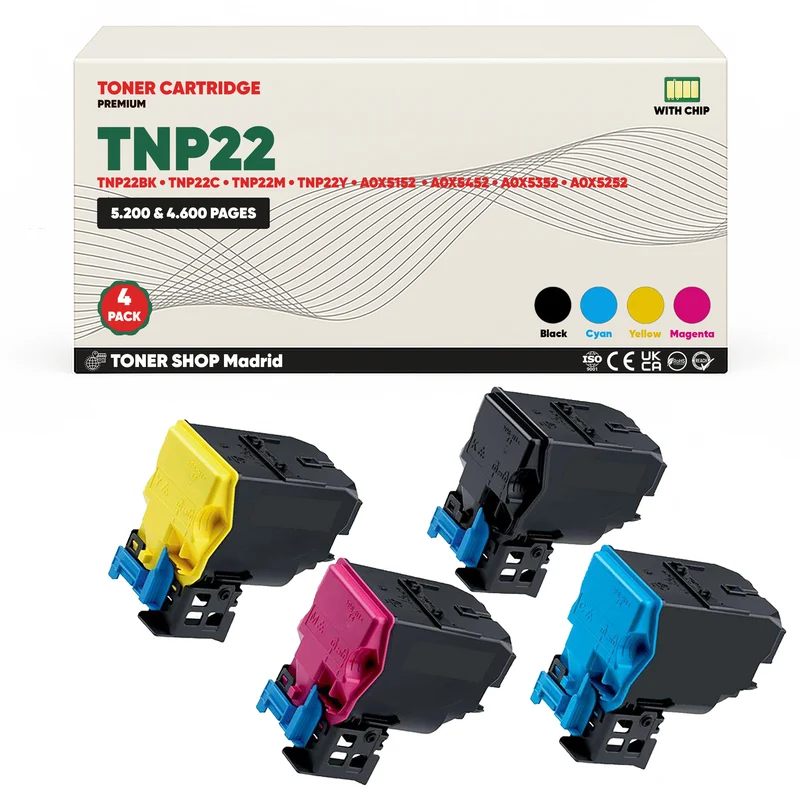 BDink Tóner Compatible Konica Minolta TNP22 (Pack 4 CMYK)